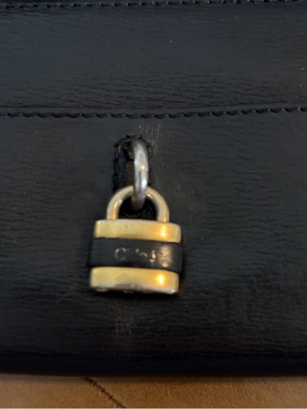 Chloé Black Zip-Around Paddington wallet WITH LOCK AND KEY - vintage - Picture 2 of 9